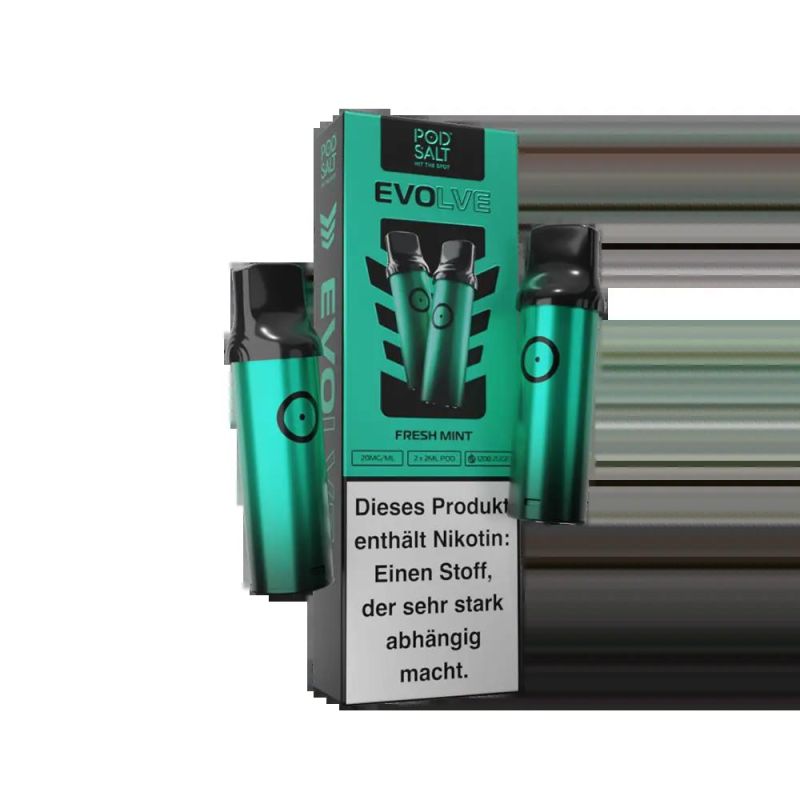 2x Pod Salt Evolve Einweg Pod - Fresh Mint - 20mg Nikotinsalz 2ml