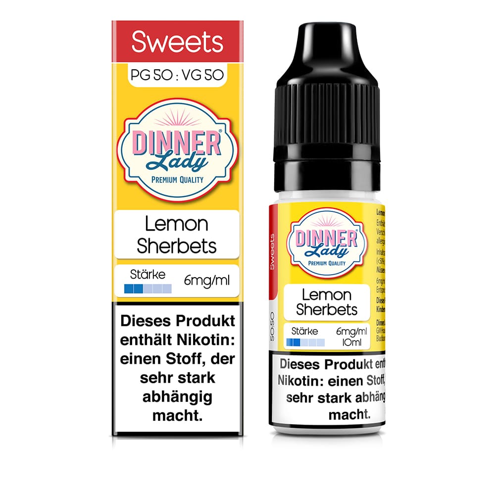 Dinner Lady Liquid - Lemon Sherbets - 50/50 10ml 6mg