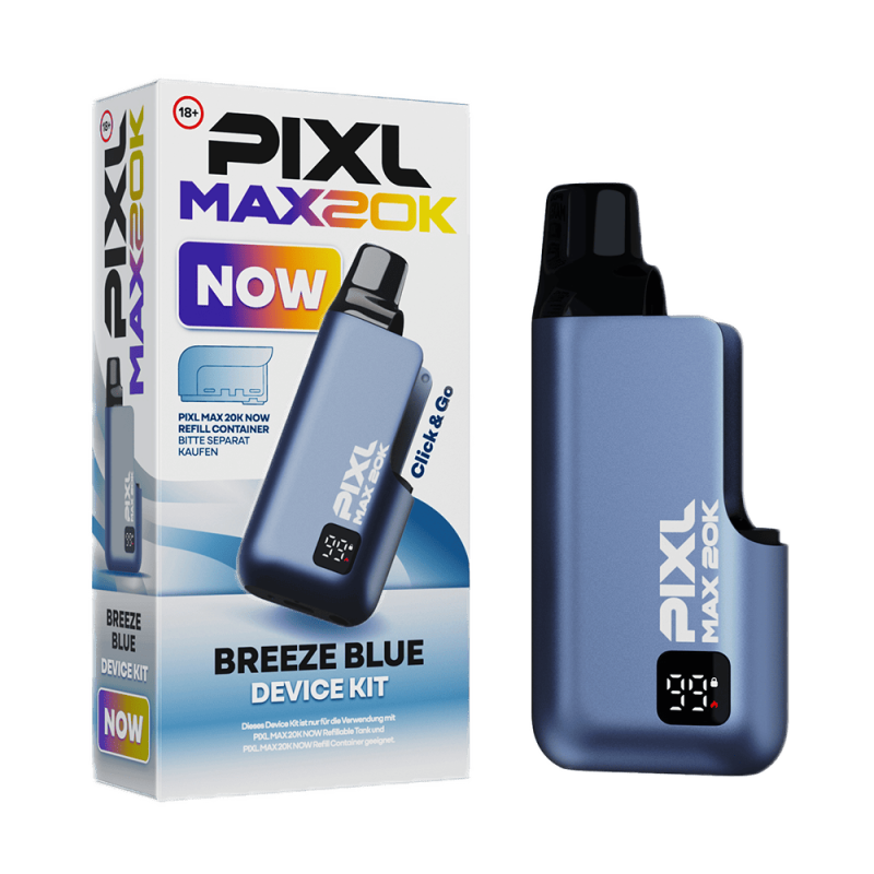 PIXL MAX 20K Basisgerät 850 mAH (Akku + Leerpod) - Breeze Blue