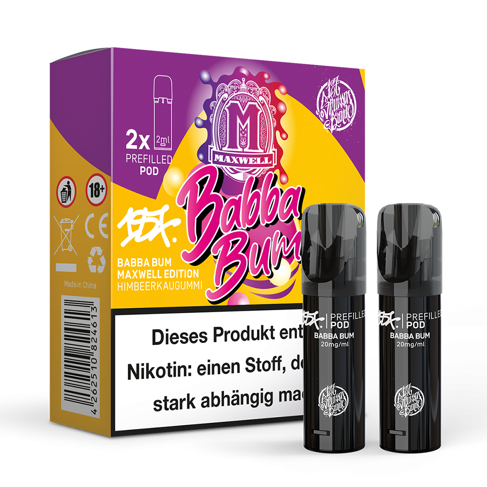 187 Strassenbande Pods – Babba Bum Maxwell Edition – 20mg – 2ml (2 Stück)
