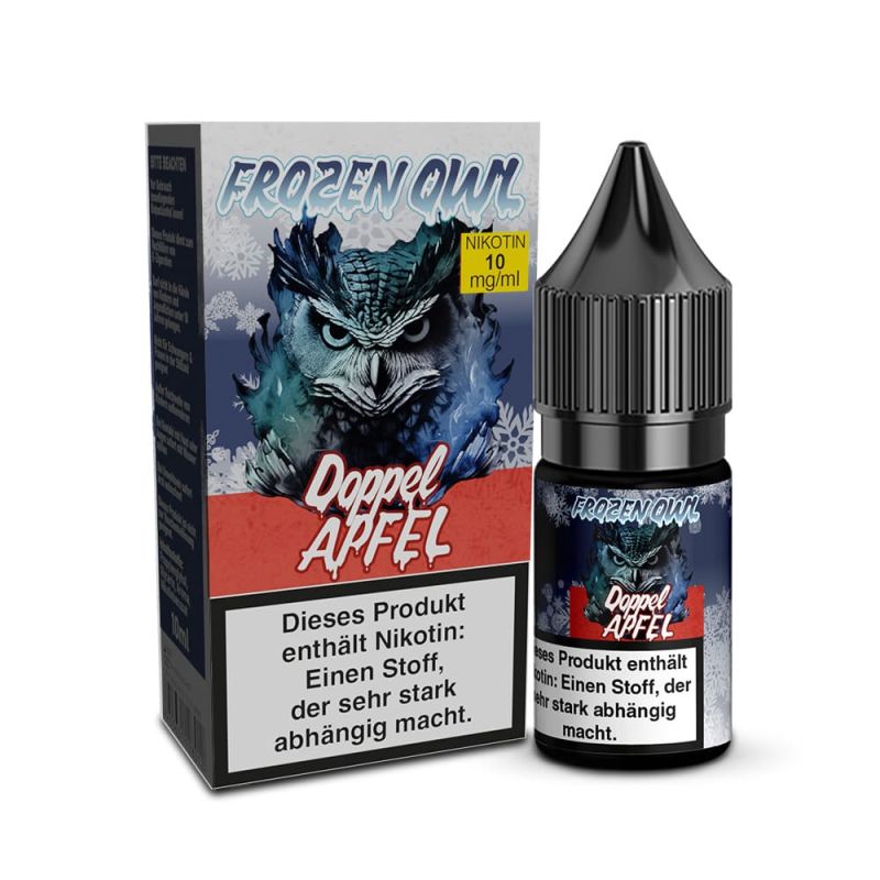Frozen OWL Nikotinsalz - Doppelapfel - 10ml Liquid 10mg