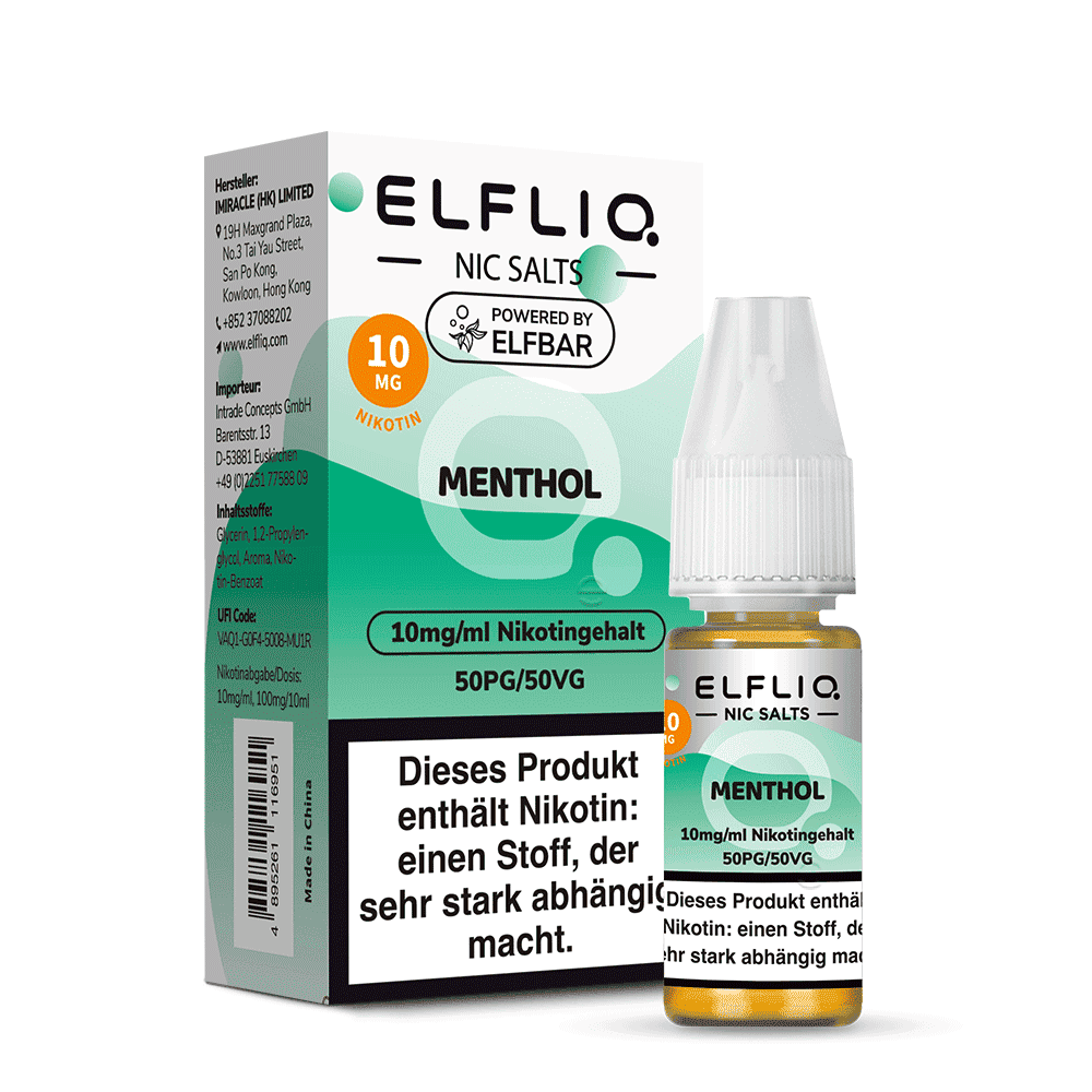 Elfliq by Elfbar Nikotinsalz - Menthol - Liquid 10ml