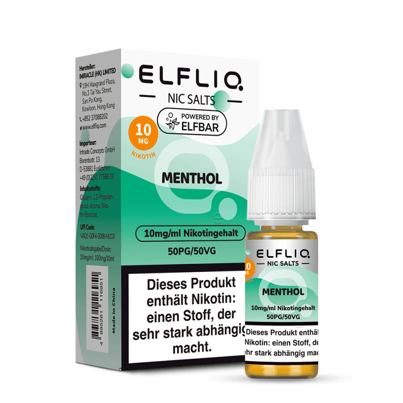 Elfliq by Elfbar Nikotinsalz - Menthol - Liquid 10ml
