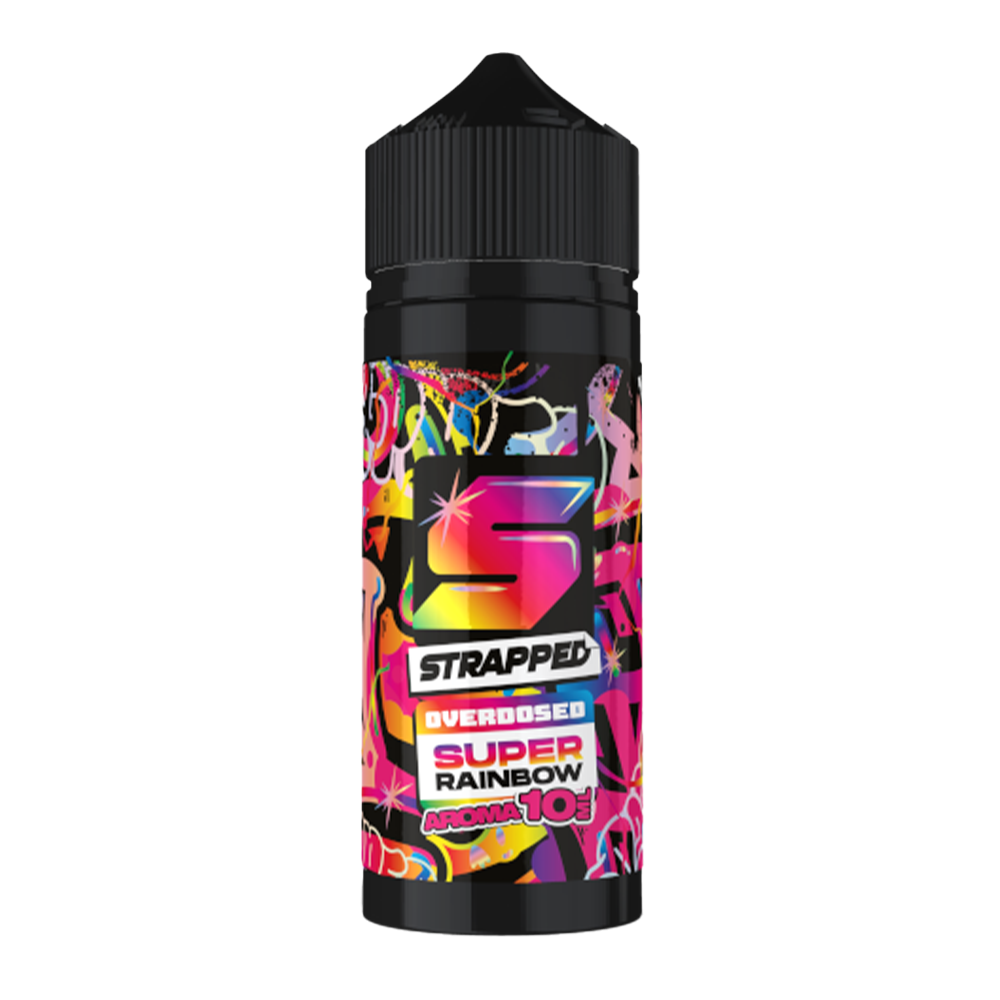 Strapped Longfill - Super Rainbow - Overdosed 10ml Aroma in 120ml Flasche