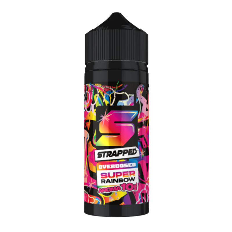 Strapped Longfill - Super Rainbow - Overdosed 10ml Aroma in 120ml Flasche