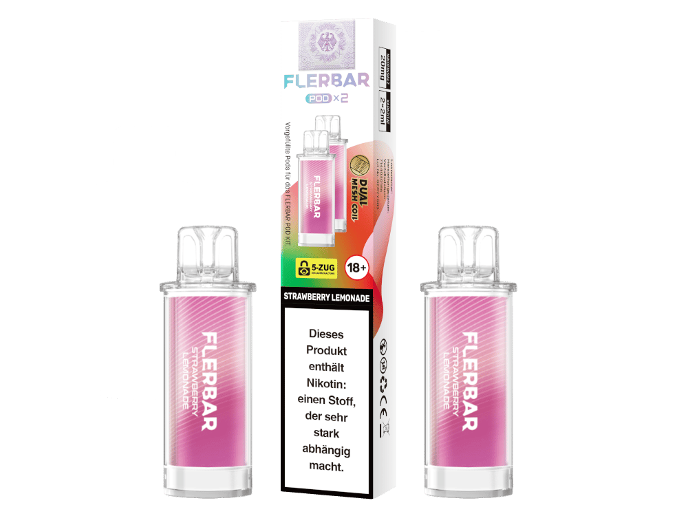 Flerbar Pod (2 Stk.) Strawberry Lemonade 20mg