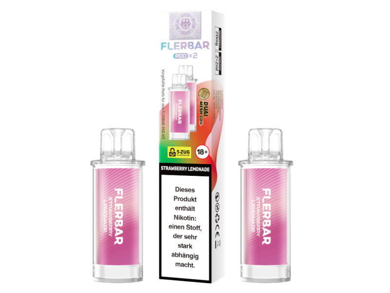 Flerbar Pod (2 Stk.) Strawberry Lemonade 20mg