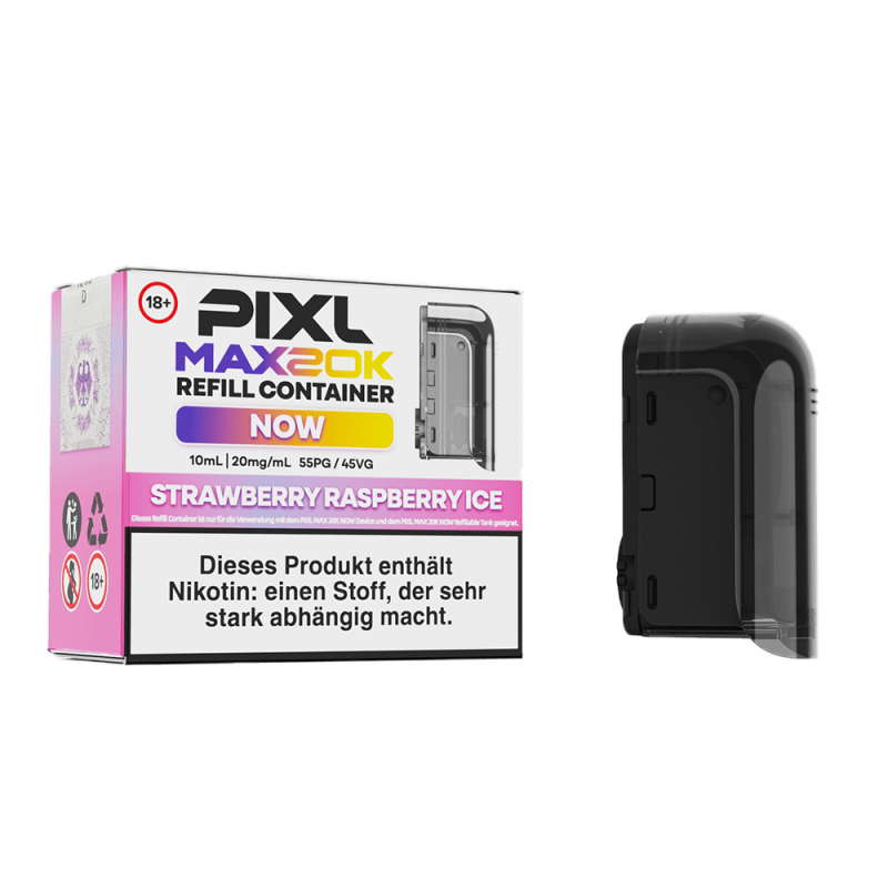 PIXL MAX 20K Einweg Pod - Strawberry Raspberry Ice - 20 mg Nikotinsalz 10ml