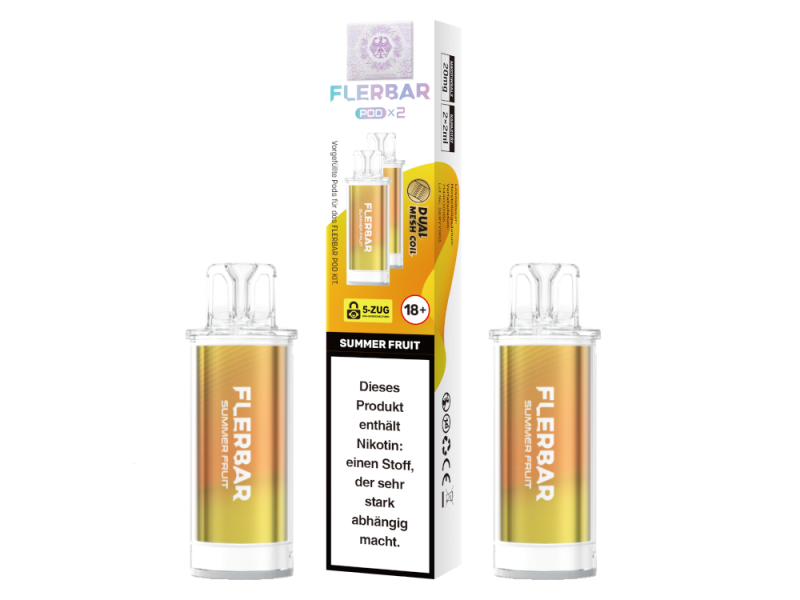 Flerbar Pod (2 Stk.) Summer Fruit 20mg
