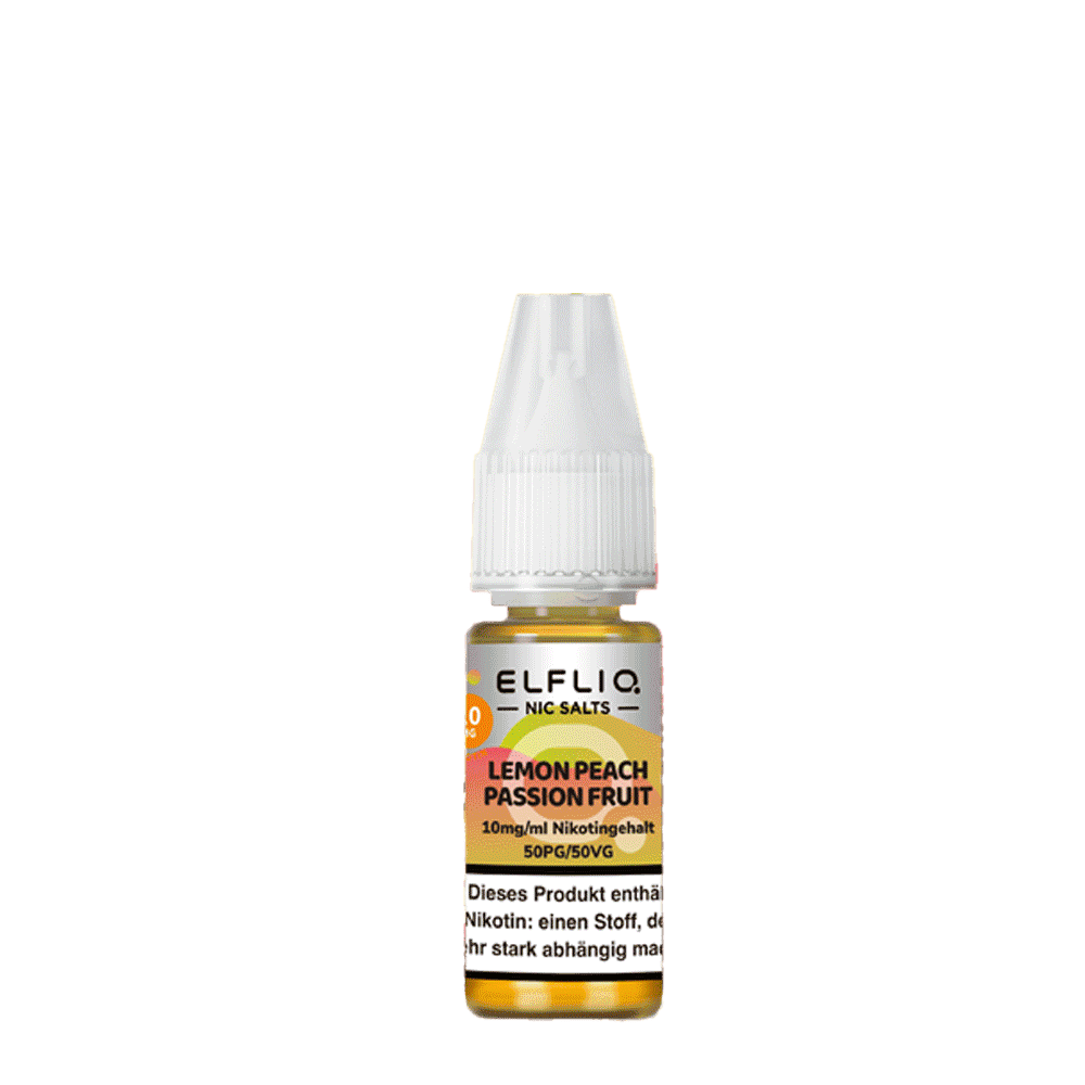 Elfliq by Elfbar Nikotinsalz - Lemon Peach Passion Fruit - Liquid 10ml 10mg