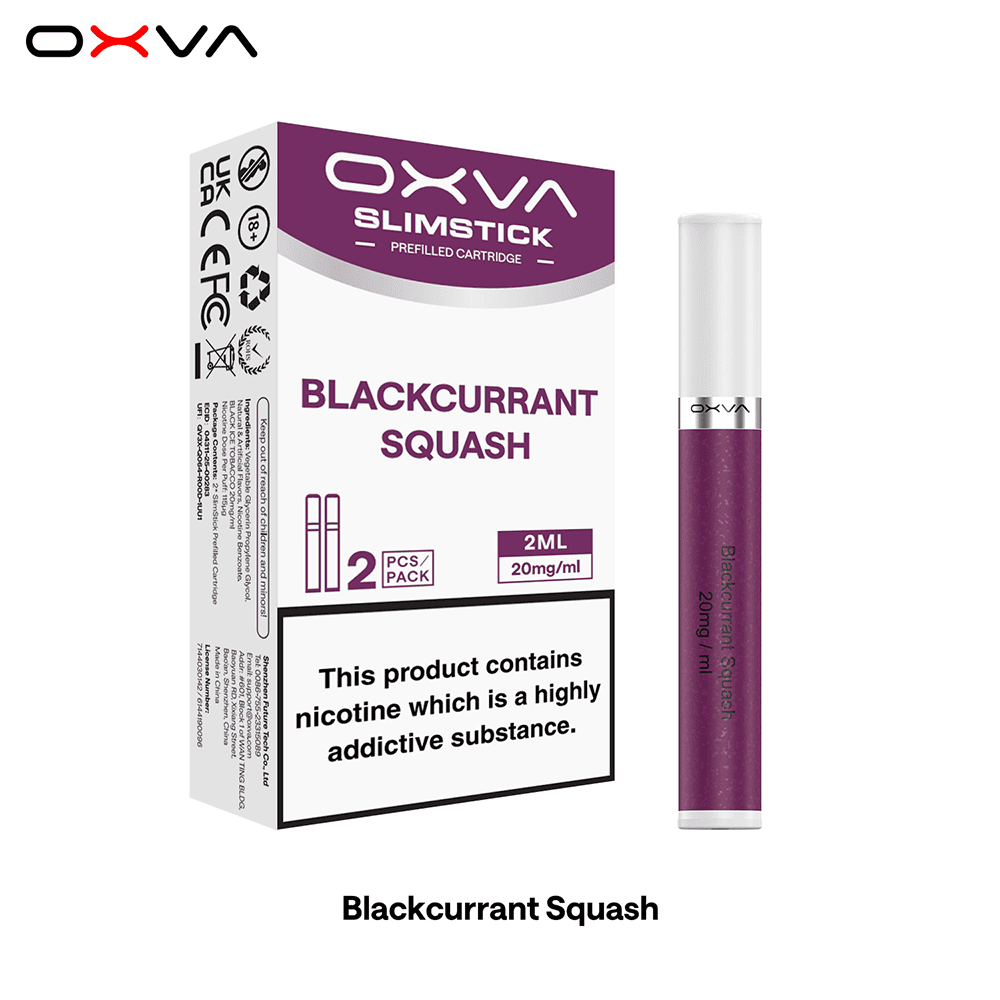 Oxva Slimstick Pods – Blackcurrant Squash – 20mg – 2ml (2 Stück)