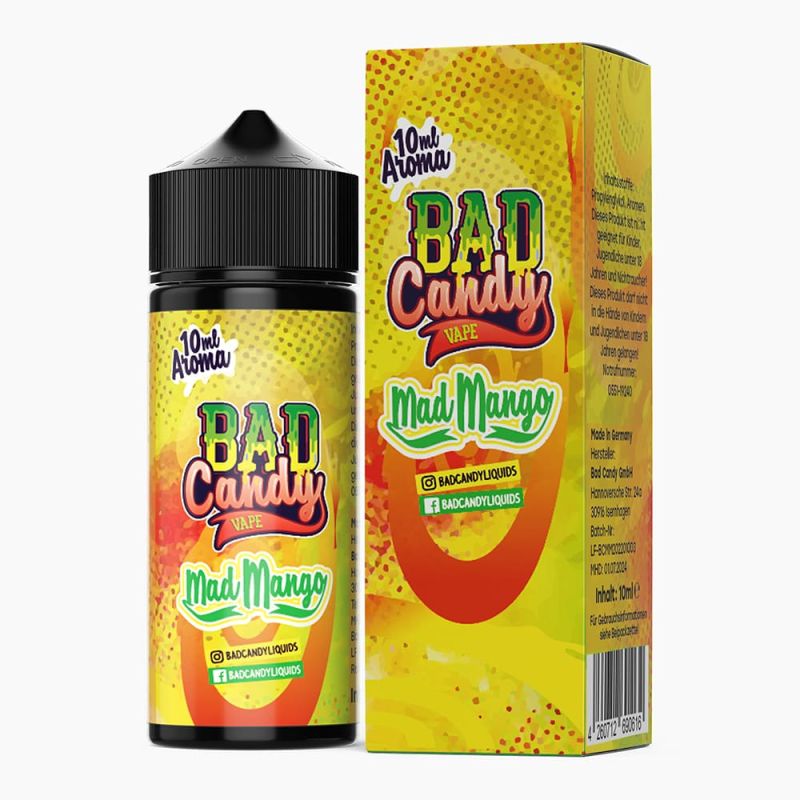 Bad Candy Longfill - Mad Mango - 10ml Aroma in 120ml Flasche