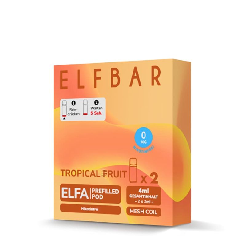 2x Elfbar Elfa Einweg Pod - Tropical Fruit