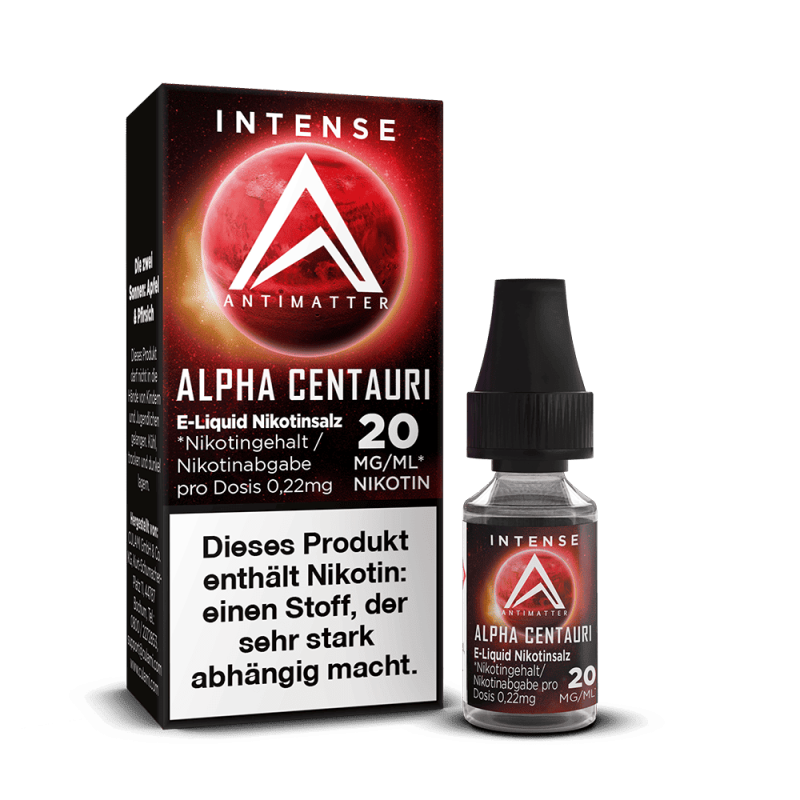 Antimatter Intense Nikotinsalz - Alpha Centauri - 20mg 10ml Liquid