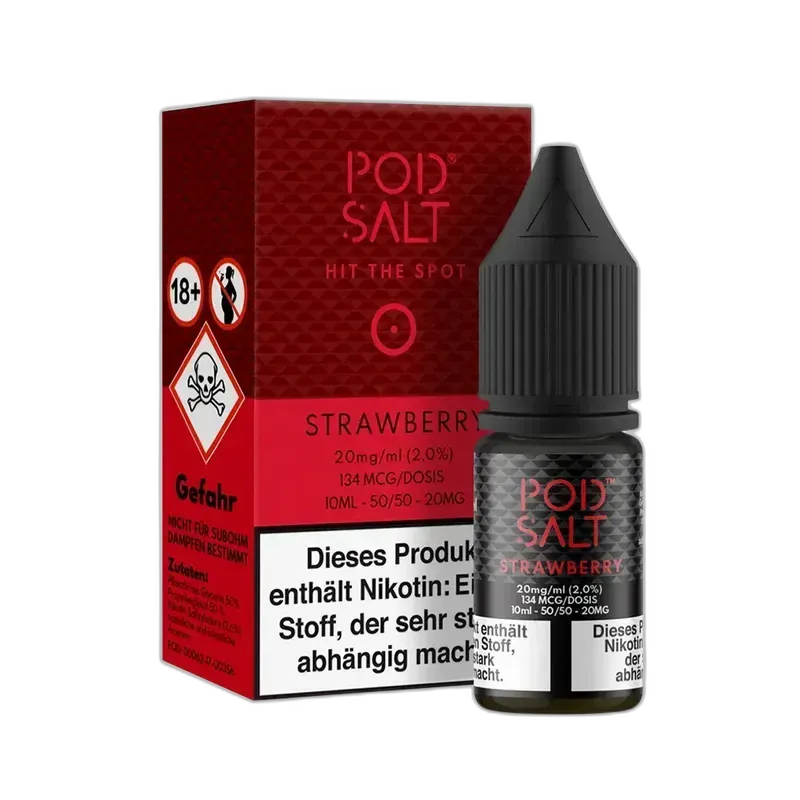 Pod Salt Core Nikotinsalz - Strawberry - 10ml Liquid 20mg
