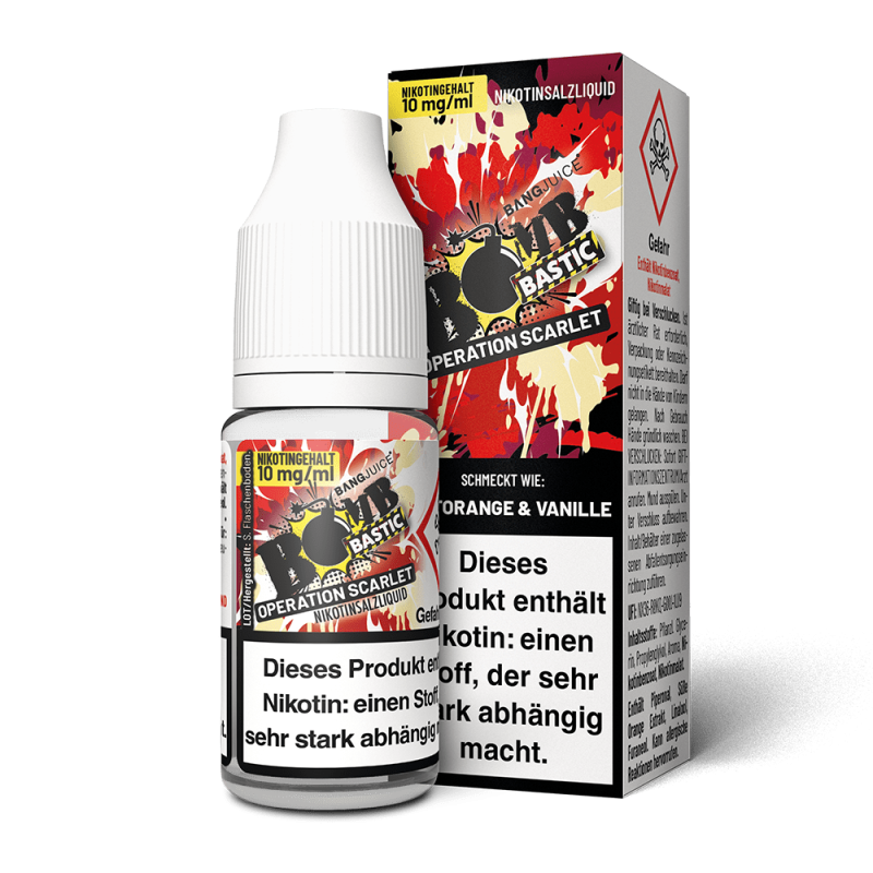 Bang Juice Bomb Bastic Nikotinsalz - Operation Scarlet - 10mg 10ml