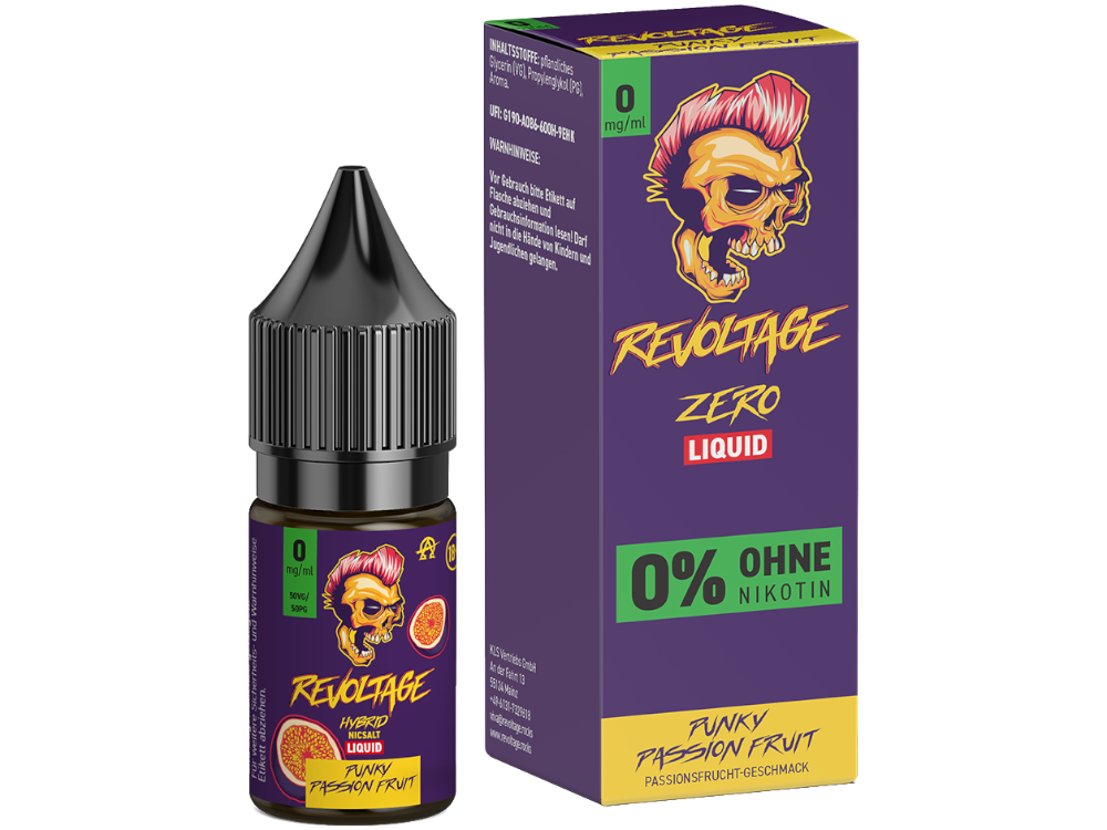 Revoltage Hybrid Nikotinsalz Punky Passion Fruit 10ml 0mg