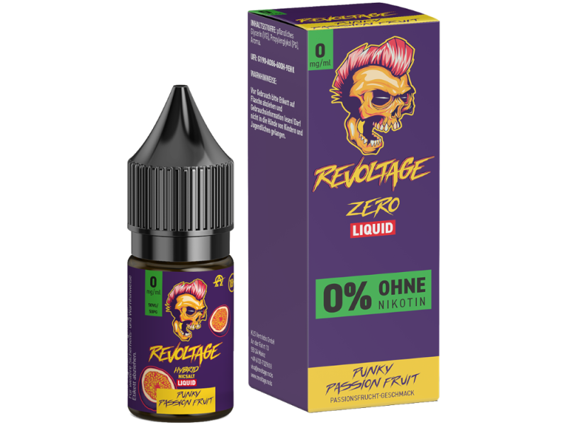 Revoltage Hybrid Nikotinsalz Punky Passion Fruit 10ml 0mg