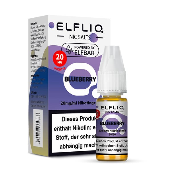Elfliq by Elfbar Nikotinsalz - Blueberry - Liquid 10ml 20mg