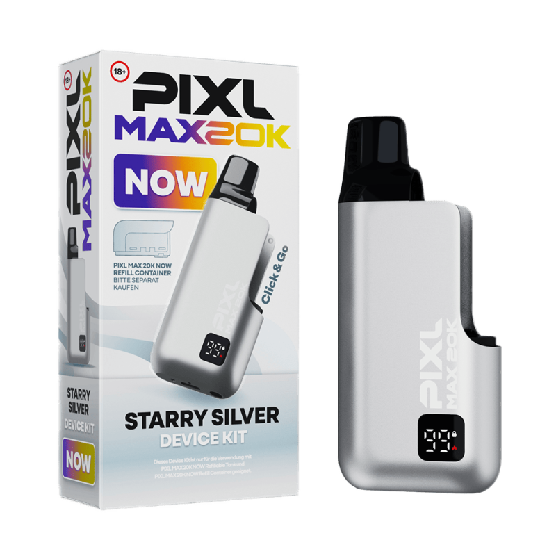 PIXL MAX 20K Basisgerät 850 mAH (Akku + Leerpod) - Starry Silver