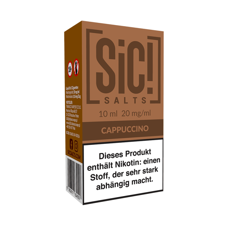 SIC Nikotinsalz - Cappuccino -10ml Liquid 20mg
