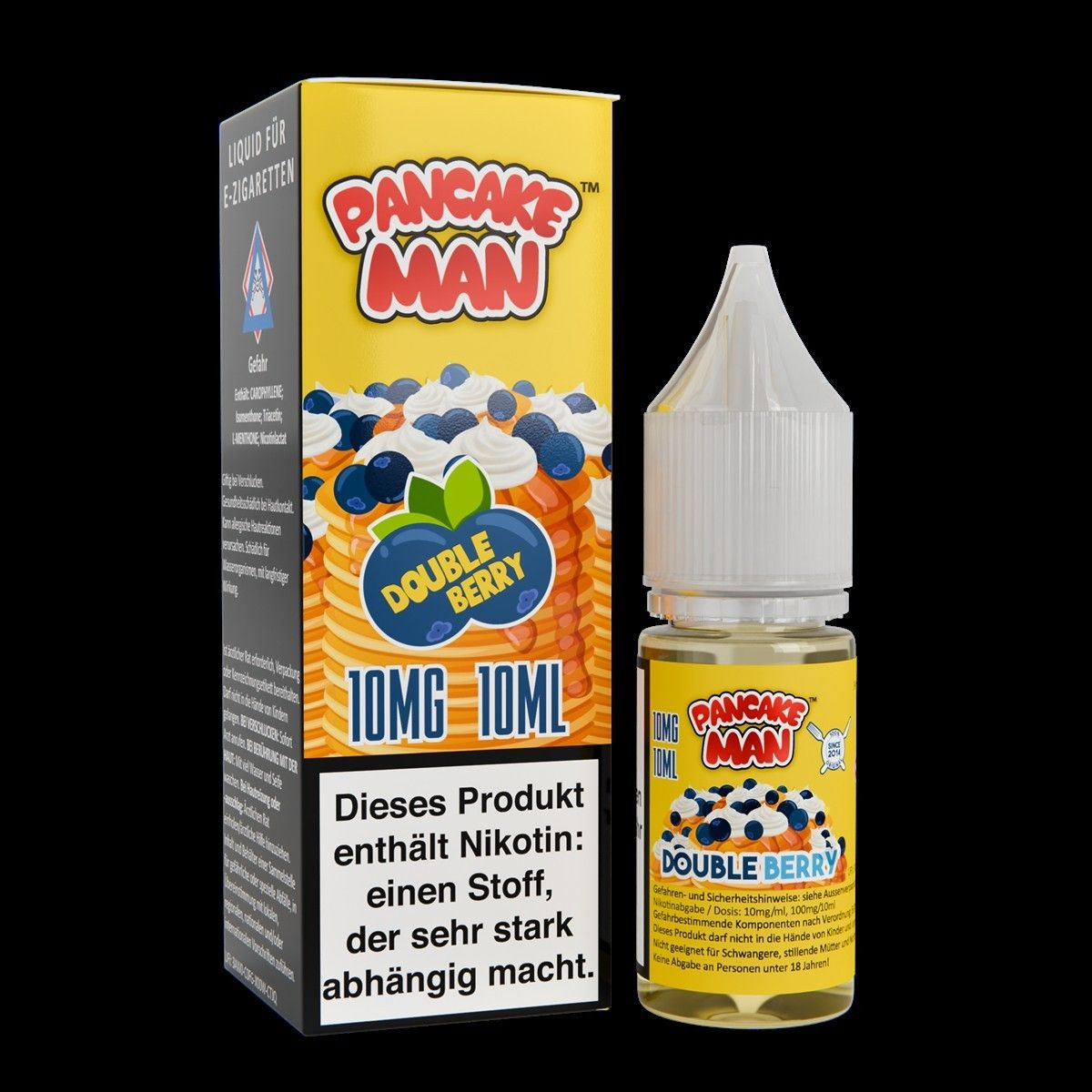 Pancake Man Nikotinsalz - Double Berry - 10ml Liquid