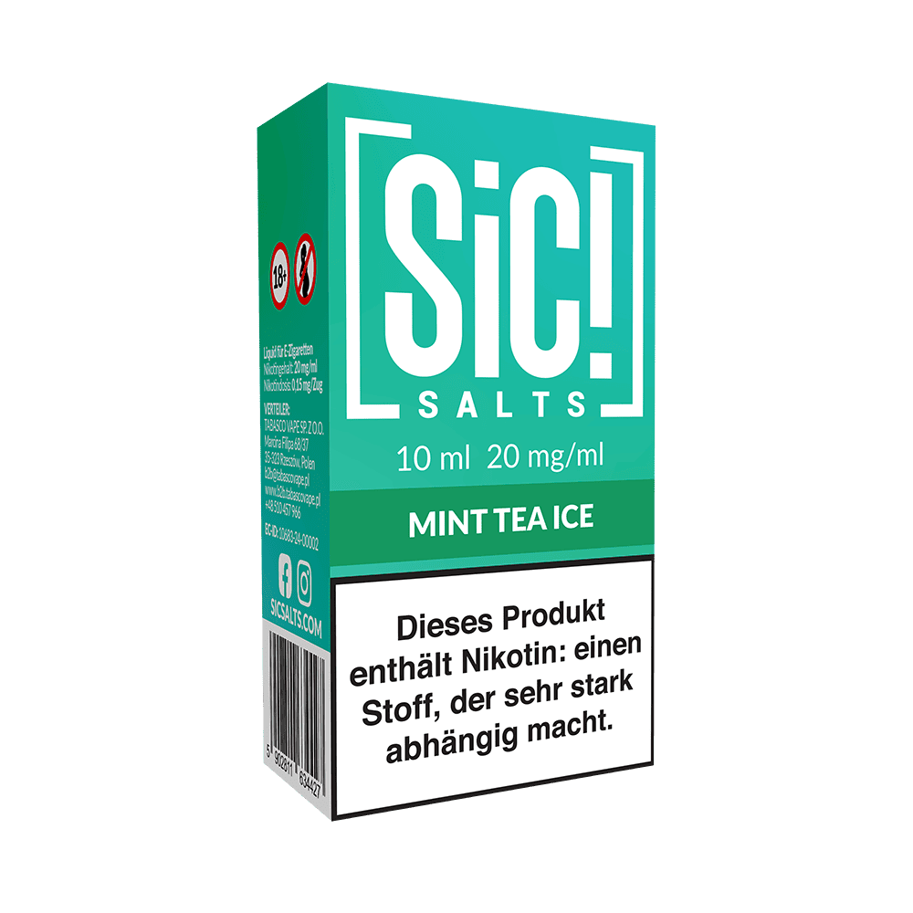 SIC Nikotinsalz - Mint Tea Ice -10ml Liquid 20mg