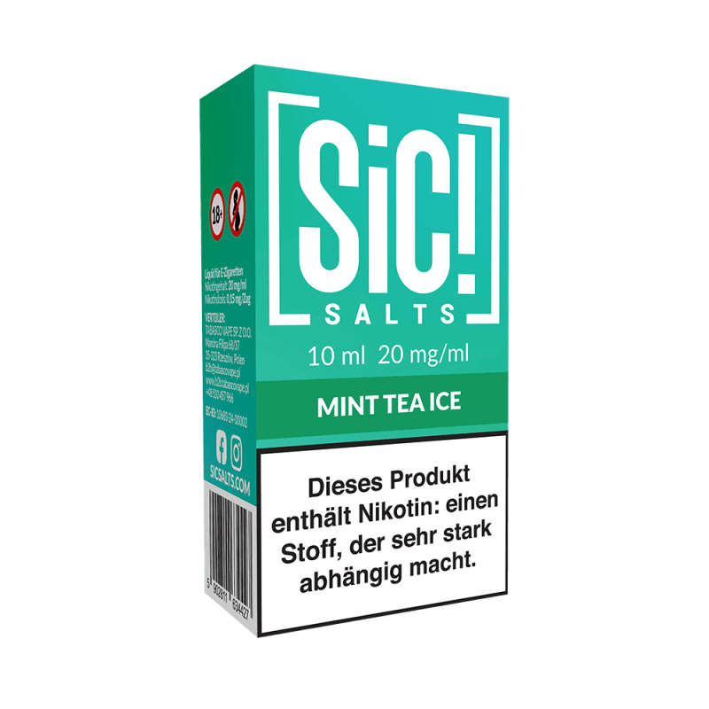 SIC Nikotinsalz - Mint Tea Ice -10ml Liquid 20mg