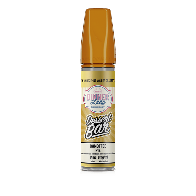 Dinner Lady Dessert Bar Longfill - Banoffee Pie - 14ml in 60ml Flasche