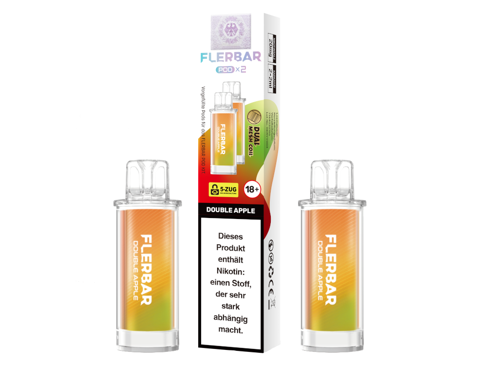 Flerbar Pod (2 Stk.) Double Apple 20mg