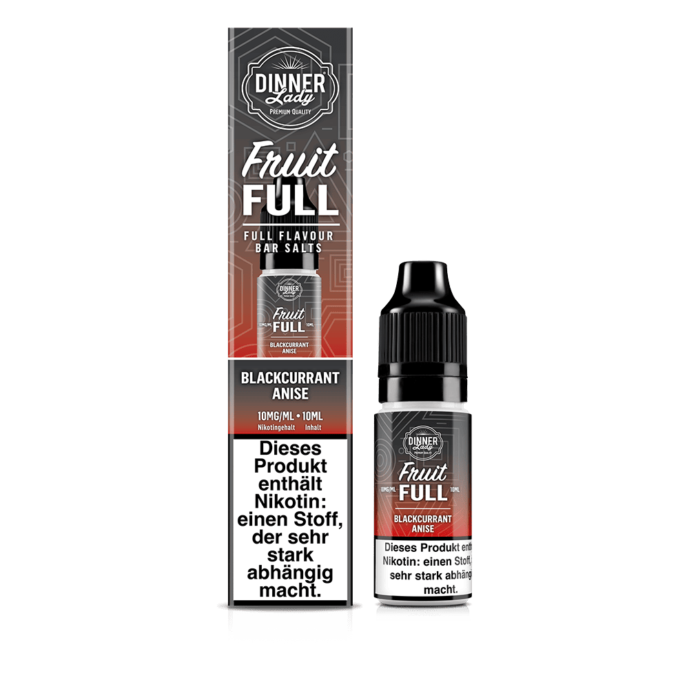 Dinner Lady Fruit Full Nikotinsalz - Blackcurrant Anise - 10ml 10mg