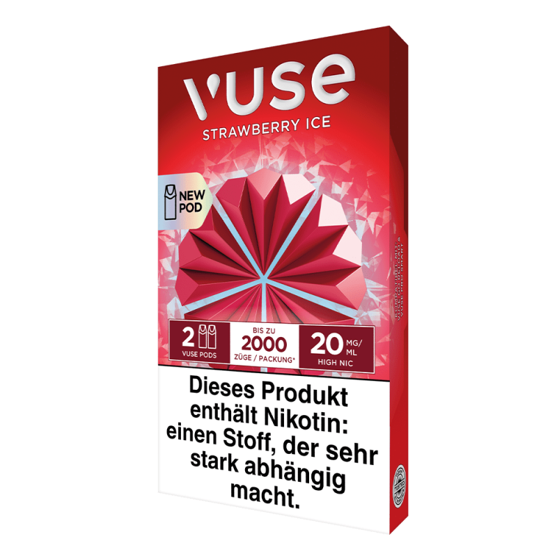 2x Vuse Pod Strawberry Ice Nic Salts 20mg
