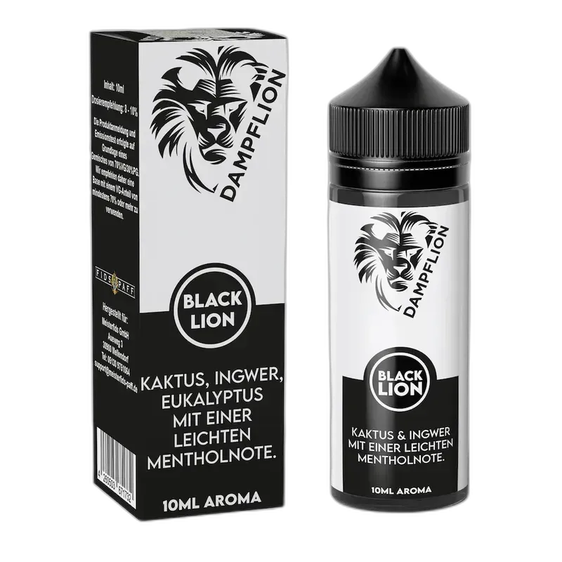 Dampflion Originals Longfill - Black Lion - 10ml Aroma in 120ml Flasche