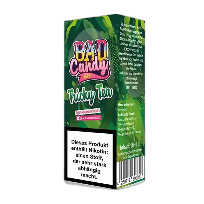 Bad Candy Nikotinsalz - Tricky Tea - 10ml Liquid
