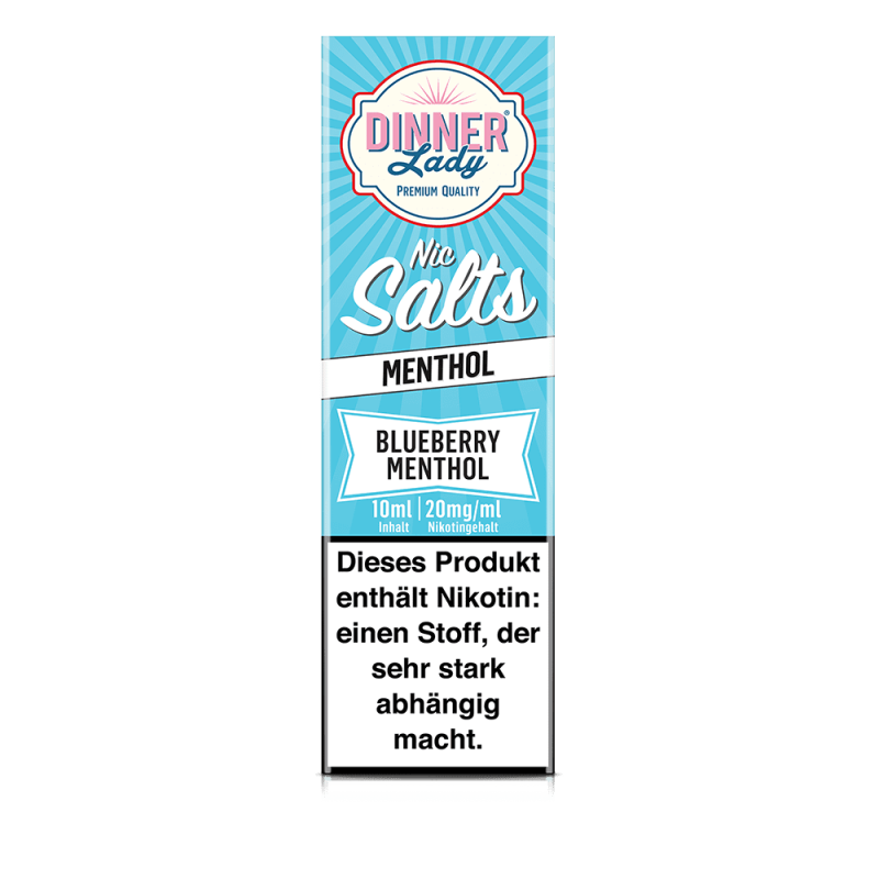 Dinner Lady Nikotinsalz - Blueberry Menthol - 50/50 10ml Liquid 20mg