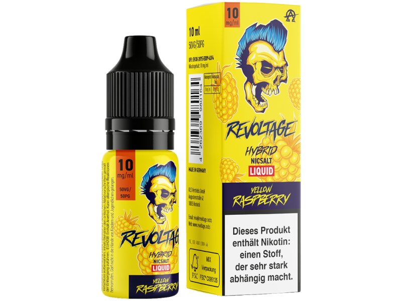 Revoltage Hybrid Nikotinsalz Yellow Raspberry 10ml 10mg