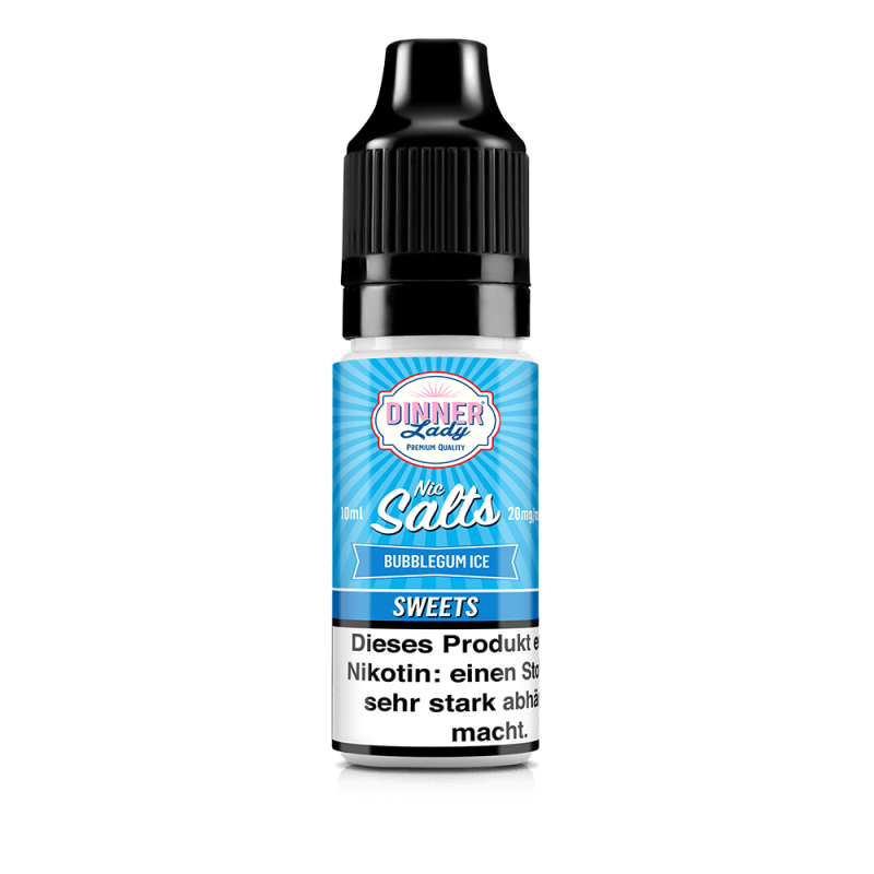 Dinner Lady Sweets Nikotinsalz - Bubblegum Ice - 50/50 10ml Liquid 20mg
