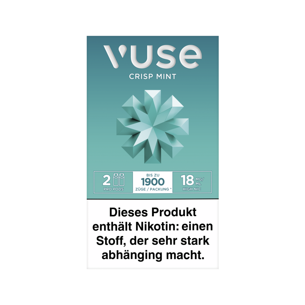 2x Vuse Pod Crisp Mint Nic Salts 18mg