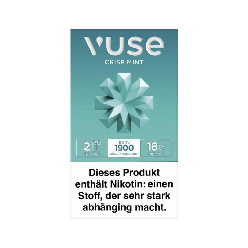 2x Vuse Pod Crisp Mint Nic Salts 18mg