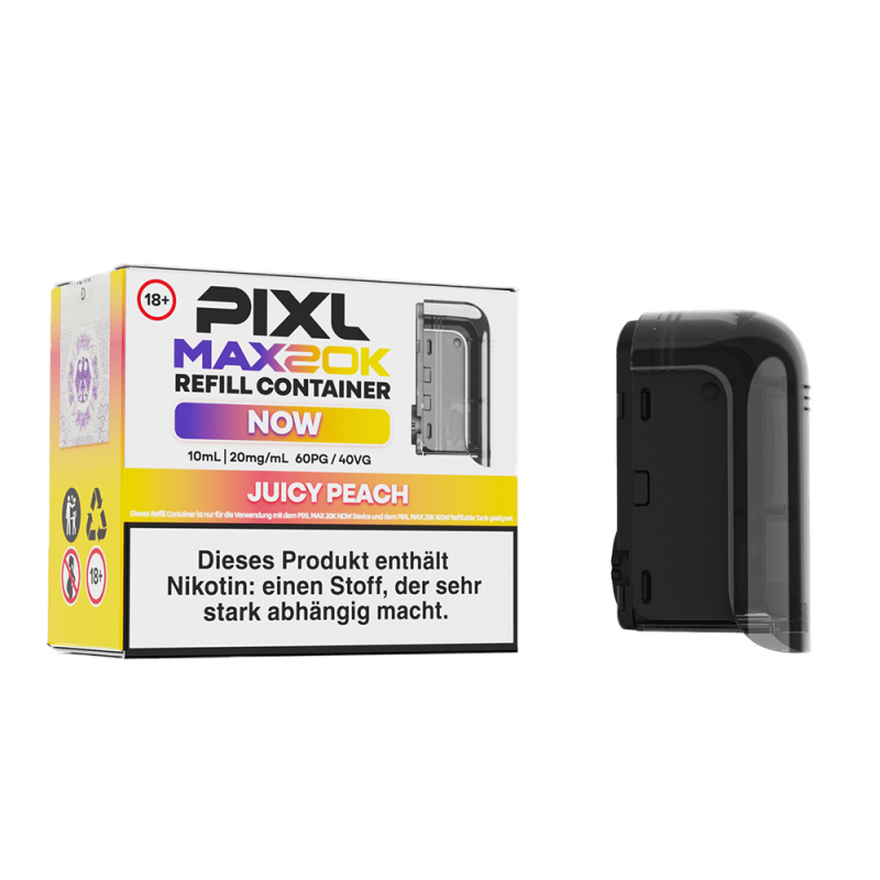 PIXL MAX 20K Einweg Pod - Juicy Peach - 20 mg Nikotinsalz 10ml