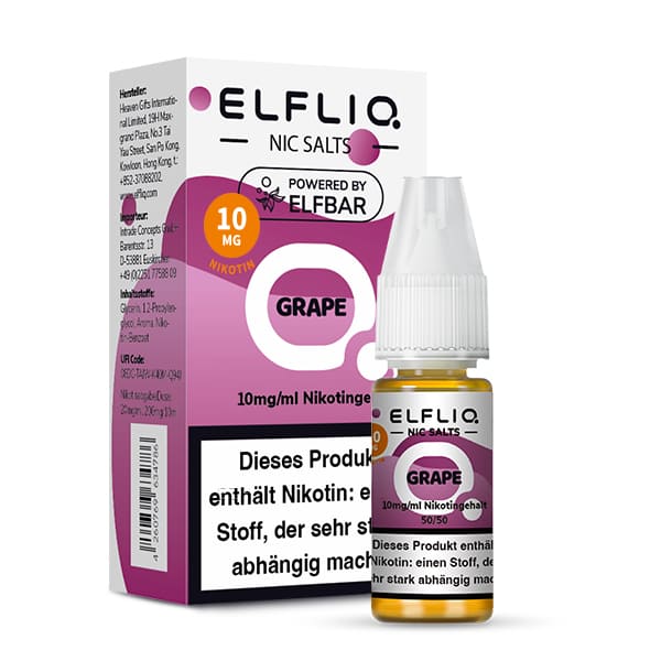 Elfliq by Elfbar Nikotinsalz - Grape - Liquid 10ml 10mg