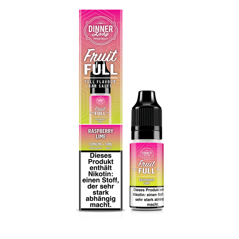 Dinner Lady Fruit Full Nikotinsalz - Raspberry Lime - 10ml Liquid 20mg