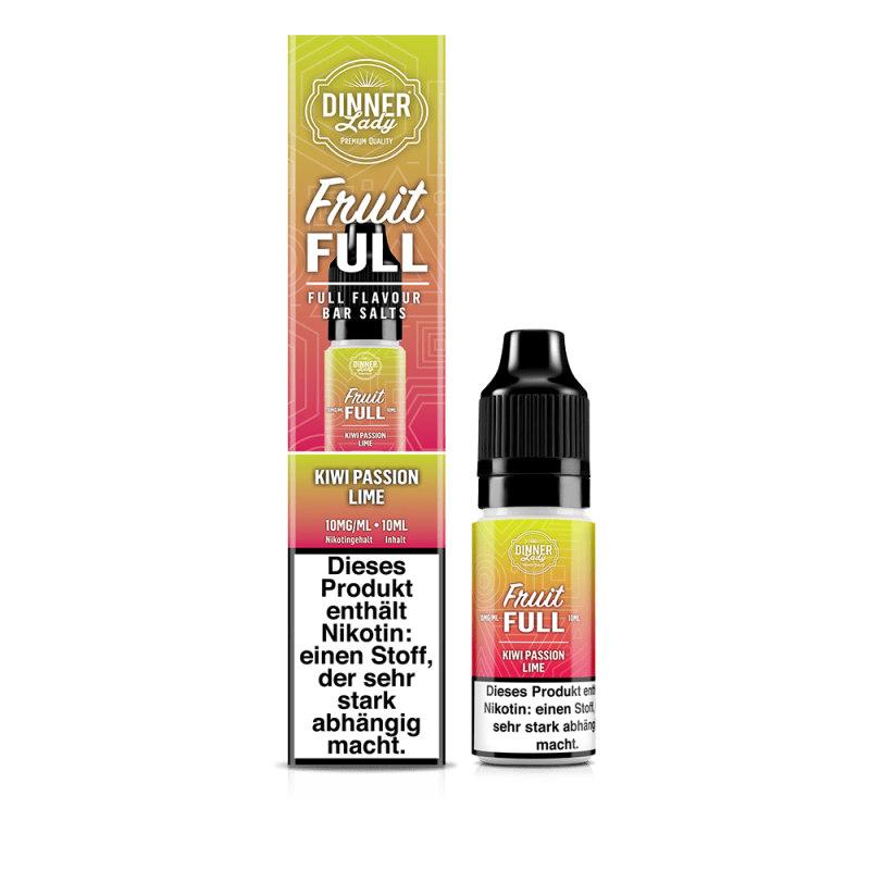 Dinner Lady Fruit Full Nikotinsalz - Kiwi Passion Lime - 10ml Liquid 10mg