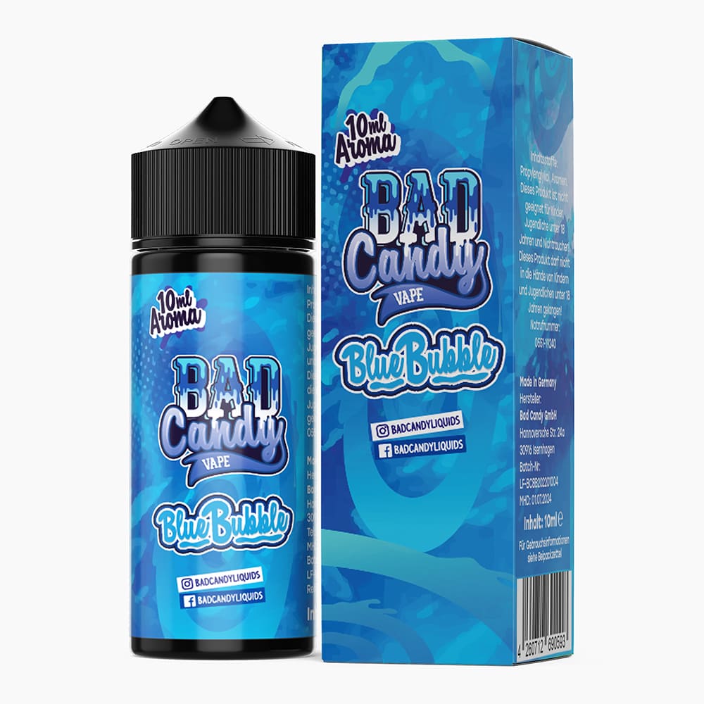 Bad Candy Longfill - Blue Bubbles - 10ml Aroma in 120ml Flasche