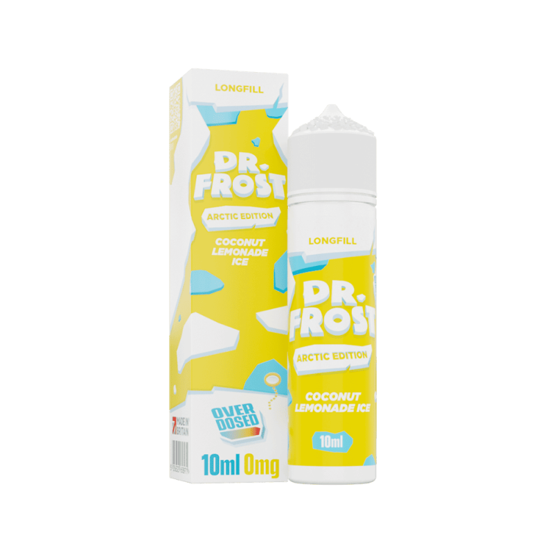 Dr. Frost Longfill - Coconut Lemonade Ice - Overdosed 10ml Aroma in 60ml Flasche