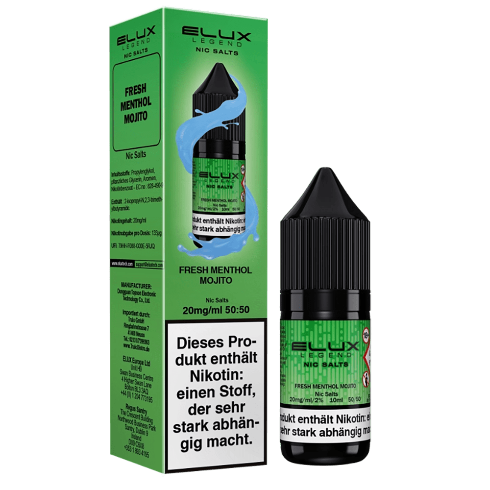 Elux Nikotinsalz - Fresh Menthol Mojito - Liquid 10ml