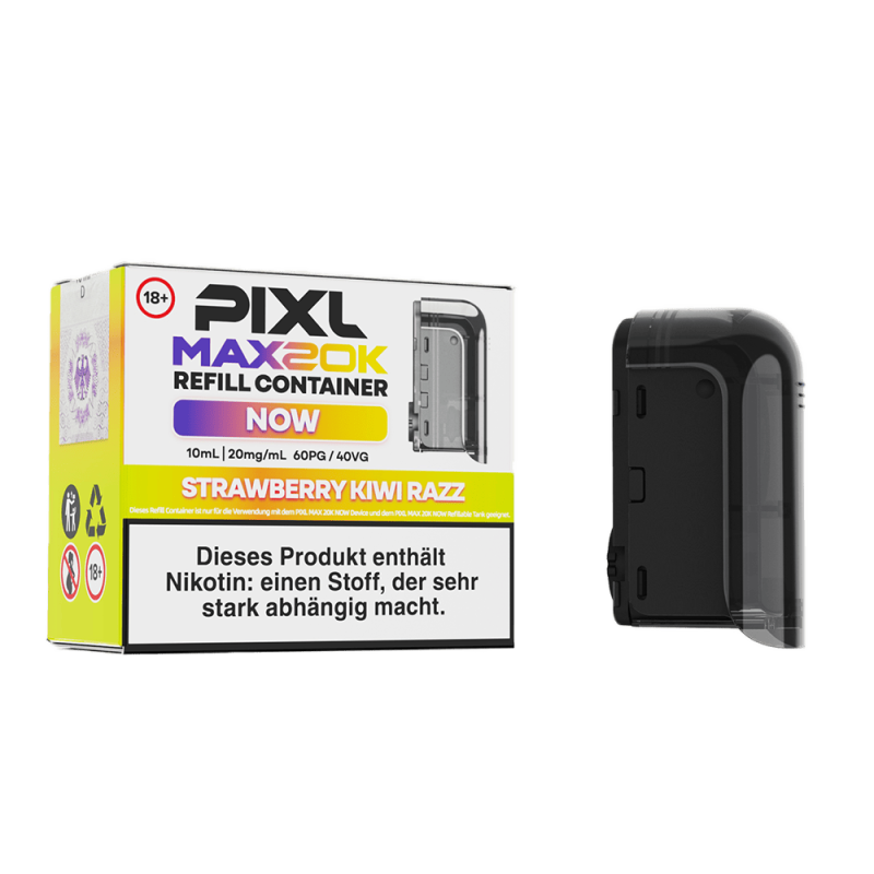 PIXL MAX 20K Einweg Pod - Strawberry Kiwi Razz - 20 mg Nikotinsalz 10ml
