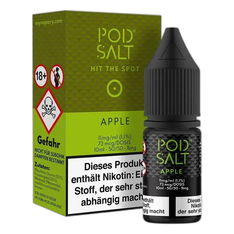 Pod Salt Core Nikotinsalz - Apple - 10ml Liquid