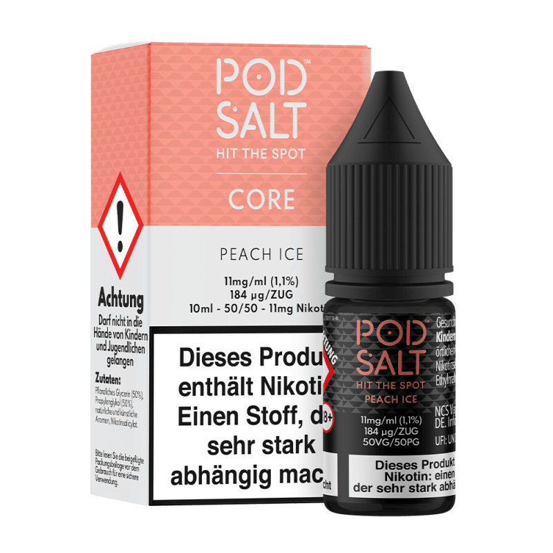 Pod Salt Core Nikotinsalz - Peach Ice - Liquid 10ml
