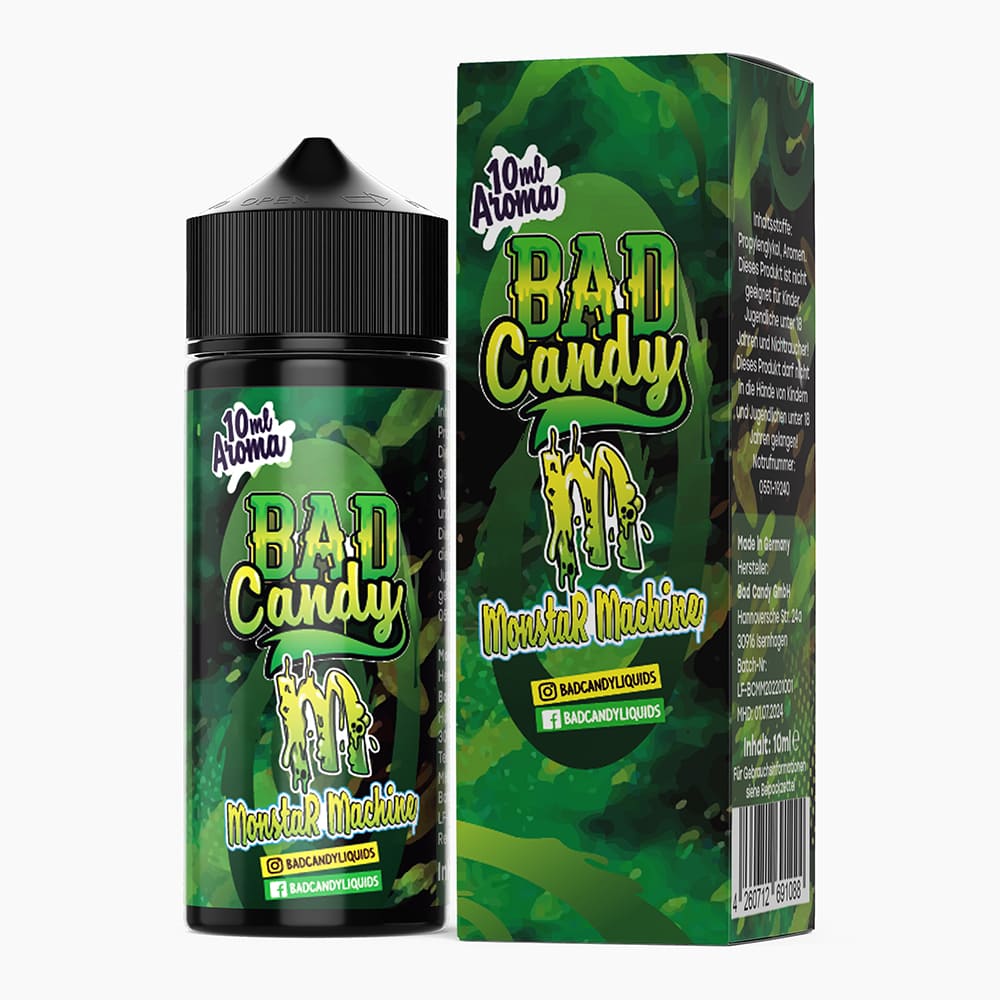 Bad Candy Longfill - Monstar Machine - 10ml Aroma in 120ml Flasche